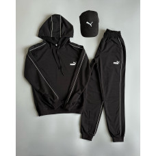 Спортивний костюм + Кепка PUMA Чорний колір