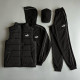 Спортивний костюм + Кепка + Жилетка PUMA Чорний колір