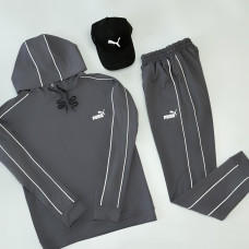 Спортивний костюм + кепка PUMA сірий