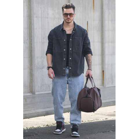 Чоловіча Дорожня Багажна Сумка Without Gym Brown