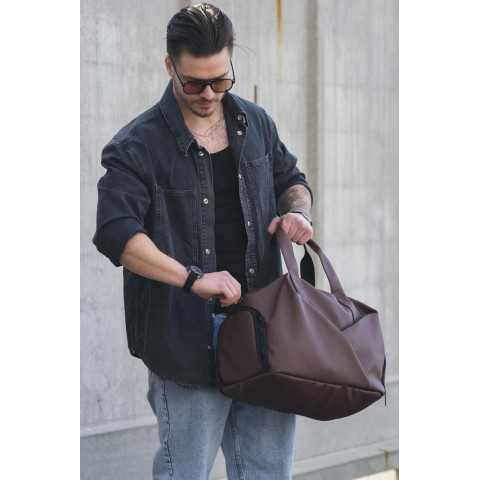 Чоловіча Дорожня Багажна Сумка Without Gym Brown