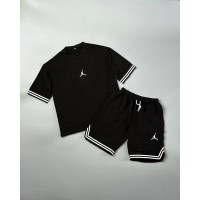 Літній комплект футболка+шорти Air Jordan чорний