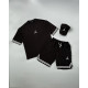 Літній комплект футболка+шорти+кепка Air Jordan чорний