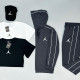 Спортивний костюм(сірий) + футболка(біла)+футболка(чорна)+кепка Air Jordan
