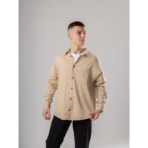 Сорочка Pobedov Founder Темний беж