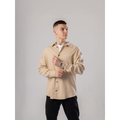 Сорочка Pobedov Founder Темний беж