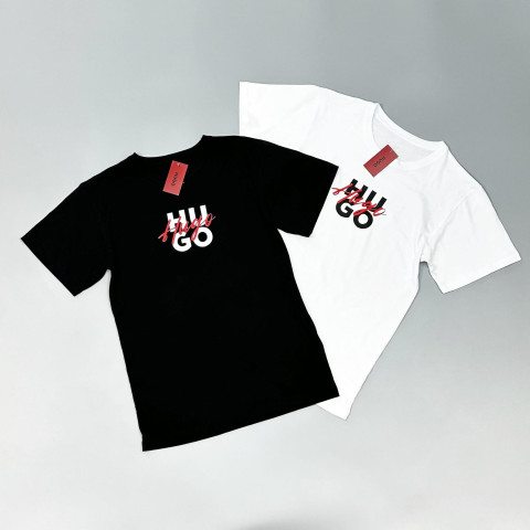 Футболка(біла)+футболка(чорна) HUGO