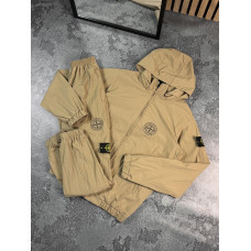 Костюм з плащівки Stone Island пісочний