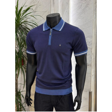 Поло BILLIONAIRE LUX Синій TShBILn010