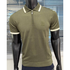 Поло BRUNELLO CUCINELLI LUX Хакі TShBC002