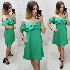 Сукня з відкритими плечами, арт. 102, трава