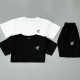 Футболка біла + футболка чорна + шорти Calvin Klein
