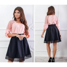 Спідниця арт 319/2 чорний ( 46 см)