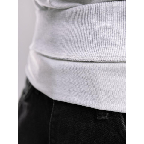 Світшот Pobedov 001 Сірий меланж