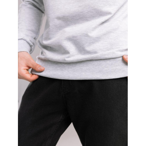 Світшот Pobedov 001 Сірий меланж