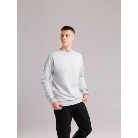 Світшот Pobedov 001 Сірий меланж