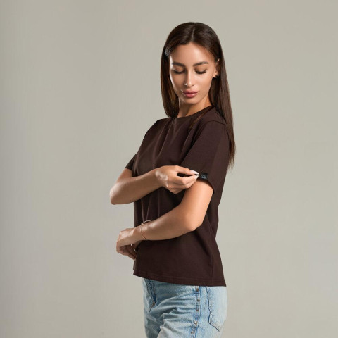 Футболка жіноча Pobedov Freedom Шоколадний