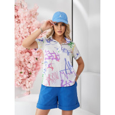 Костюм шорти і футболка, арт.350 блакитний