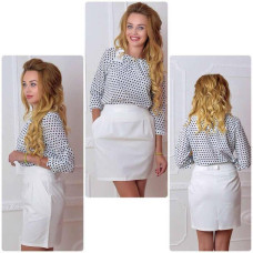 Спідниця - тюльпан, арт.707, білий