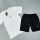 Футболка(біла)+шорти Air Jordan класичний (червоний логотип)