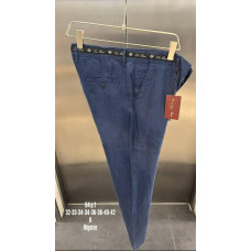 Штани льон LORO PIANA синій PntLP001