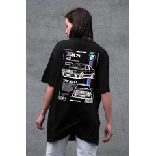 Жіноча Оверсайз Футболка Without З Принтом BMW Black