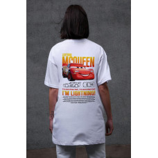 Жіноча Оверсайз Футболка Without З Принтом Mcqueen White