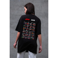 Жіноча Оверсайз Футболка Without З Принтом Track Black