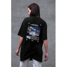 Жіноча Оверсайз Футболка Without З Принтом Wanted Black