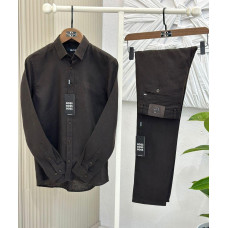 Костюм ЛЬОН HUGO BOSS LUX КОРИЧНЕВИЙ KitHBn028