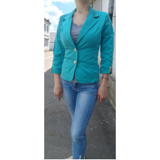 Класичний жакет, арт. 15 бірюза