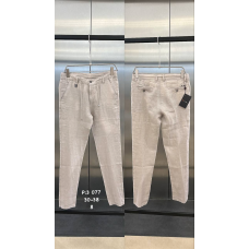 Штани льон LORO PIANA СІРА-БЕЖ PntLP003