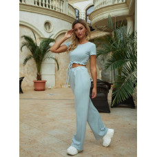 Трикотажні легкі брюки, арт. 450, світло сірий