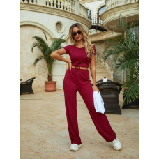 Трикотажні легкі брюки, арт. 450, бордо