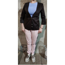 Жакет з укороченим рукавом, арт.12, шоколад