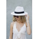 Жіночий Капелюх Fedora З Стрічкою White