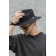 Чоловічий Капелюх Fedora З Ремінцем Black