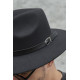 Чоловічий Капелюх Fedora З Ремінцем Black