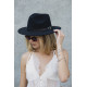 Жіночий Капелюх Fedora З Ремінцем Black