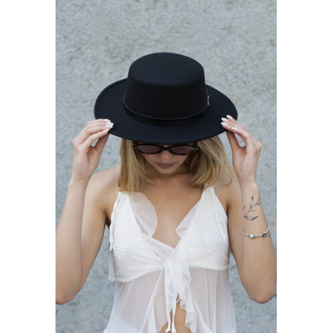 Жіночий Капелюх Without Walter З Ремінцем Black