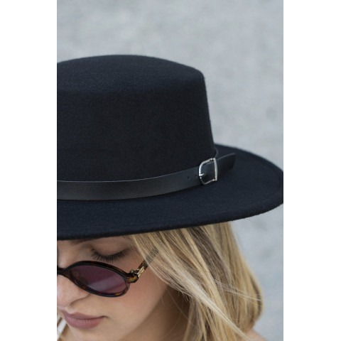 Жіночий Капелюх Without Walter З Ремінцем Black