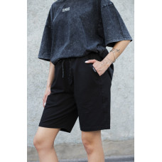 Жіночі Бавовняні Базові Трикотажні Шорти Without Basic Black