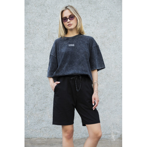 Жіночі Бавовняні Базові Трикотажні Шорти Without Basic Black