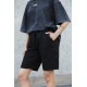 Жіночі Бавовняні Базові Трикотажні Шорти Without Basic Black