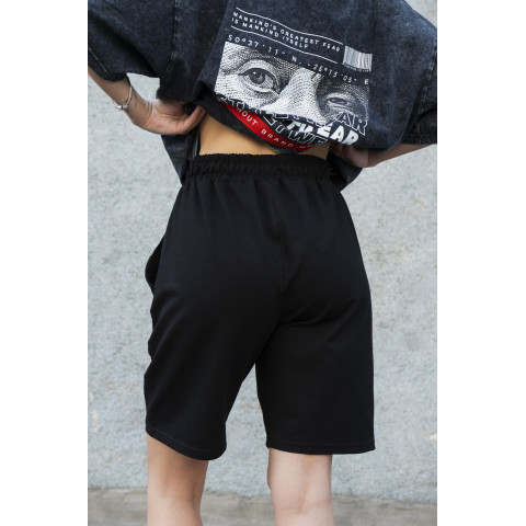 Жіночі Бавовняні Базові Трикотажні Шорти Without Basic Black
