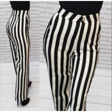 Штани в вертикальну смужку, арт. 188, чорна смужка