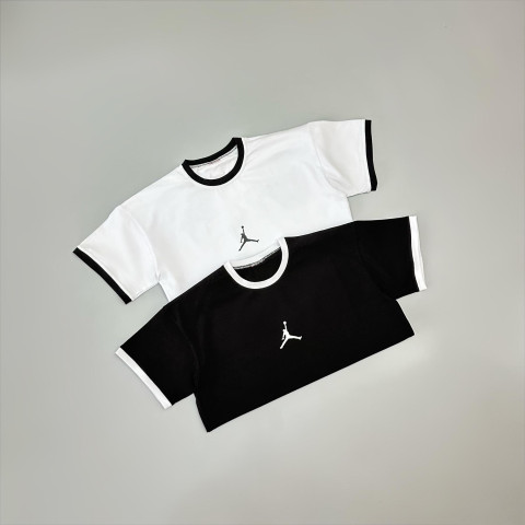 Футболка біла оверсайз Air Jordan + футболка чорна оверсайз Air Jordan