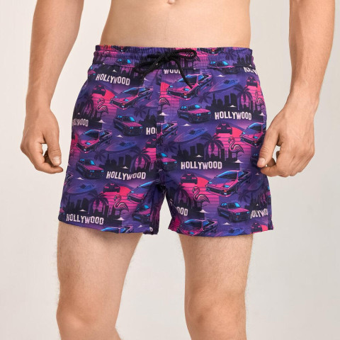 Шорти для плавання Pobedov Pool day Hollywood Фіолетовий