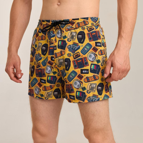 Шорти для плавання Pobedov Pool day Patern Жовтий