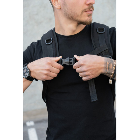 Чоловічий Міський Молодіжний Рюкзак Without ELIOT Нейлон Для Ноутбука Black